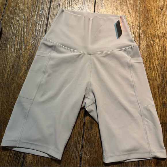 Free People Movement Epic Bike Shorts in Smoke. These are grey, silver SZ S NWT - Picture 2 of 6